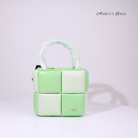 Kate Spade Boxxy Colorblocked Tote In Serene Green - Picture 2 of 10
